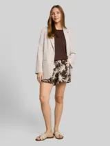 TOM TAILOR DENIM Damen Crinkle Relaxed Fit Shorts, braun, Gemustert – Bild 4