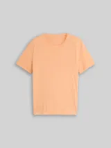 TOM TAILOR DENIM Herren T-Shirt im Used-Look, orange, Uni – Bild 3