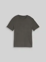 TOM TAILOR DENIM Herren T-Shirt im Used-Look, schwarz, Uni – Bild 3