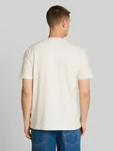 TOM TAILOR DENIM Herren Terry T-Shirt aus Baumwolle, weiß, Uni – Bild 5