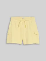 TOM TAILOR Mädchen Cargo Sweat-Shorts, gelb, Uni – Bild 3