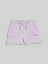 TOM TAILOR Mädchen Cargo Sweat-Shorts, lila, Uni – Bild 3