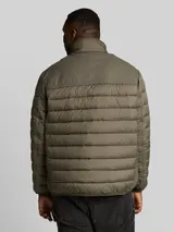 TOM TAILOR Herren Plus Size - Hybrid Steppweste mit Stehkragen, grün, Uni – Bild 5