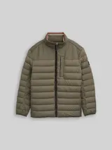 TOM TAILOR Herren Plus Size - Hybrid Steppweste mit Stehkragen, grün, Uni – Bild 3