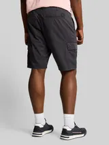 TOM TAILOR Herren Plus Size - TTPLUS REGULAR Cargo Shorts, grau, Uni – Bild 5