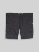 TOM TAILOR Herren Plus Size - TTPLUS REGULAR Cargo Shorts, grau, Uni – Bild 3