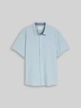 TOM TAILOR Herren Plus Size - Regular Fit Kurzarmhemd aus Baumwolle, blau, Gepunktet – Bild 3