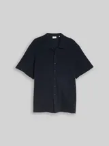 TOM TAILOR Herren Plus Size - Regular Fit Hemd aus Baumwolle, blau, Meliert – Bild 3