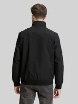 TOM TAILOR Herren Blouson Jacke mit verstaubarer Kapuze, schwarz, Uni – Bild 5
