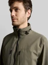 TOM TAILOR Herren Blouson Jacke mit verstaubarer Kapuze, grün, Uni – Bild 6