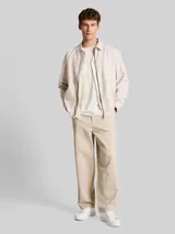 TOM TAILOR DENIM Herren TTLOOSE Chino Hose aus Baumwolle, grau, Uni – Bild 4