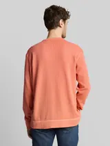 TOM TAILOR Herren Langarmshirt mit Waffelstruktur, rot, Uni – Bild 5