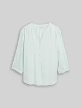 TOM TAILOR Damen Plus Size - Bluse mit Streifenmuster, grün, Gestreift – Bild 3
