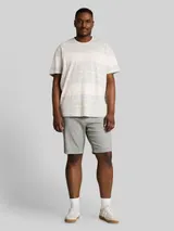 TOM TAILOR Herren Plus Size - Chino Shorts mit Stretch, grün, Meliert – Bild 4