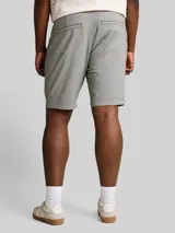 TOM TAILOR Herren Plus Size - Chino Shorts mit Stretch, grün, Meliert – Bild 5