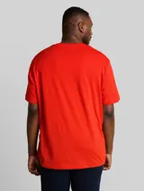 TOM TAILOR Herren Plus Size - T-Shirt mit Print, rot, Uni – Bild 5