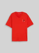 TOM TAILOR Herren Plus Size - T-Shirt mit Print, rot, Uni – Bild 3