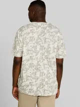 TOM TAILOR Herren Plus Size - T-Shirt mit Allover-Print, weiß, Gemustert – Bild 5
