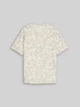 TOM TAILOR Herren Plus Size - T-Shirt mit Allover-Print, weiß, Gemustert – Bild 3