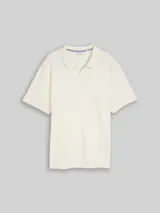 TOM TAILOR Herren Plus Size - Poloshirt mit Ottoman-Struktur, braun, Uni – Bild 3