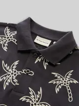 TOM TAILOR Jungen Poloshirt mit Palmen, grau, Palmenprint – Bild 4