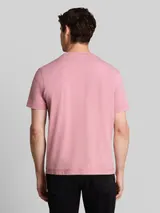 TOM TAILOR Herren T-Shirt mit Logo-Print, rosa, Uni – Bild 5