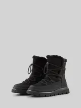 TOM TAILOR Damen Wasserfeste Schneestiefel mit Schnürung, schwarz, Uni – Bild 3
