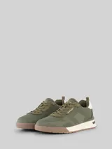 TOM TAILOR Herren Sneaker mit Mesh, grün, Uni – Bild 3