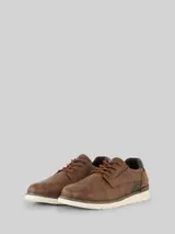 TOM TAILOR Herren Schnürschuhe aus strukturiertem Lederimitat, braun, Uni – Bild 3