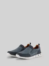 TOM TAILOR Herren Sneaker mit elastischem Schaft, blau, Uni – Bild 3