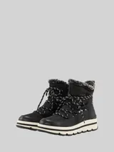 TOM TAILOR Damen Gefütterte Stiefel mit Plateau, schwarz, Uni – Bild 3