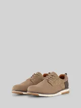 TOM TAILOR Herren Schnürschuhe im Knitted-Look, braun, Uni – Bild 3