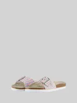 TOM TAILOR Damen Flache Sandalen mit Flechtmuster, rosa, Gemustert – Bild 3