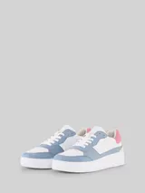 TOM TAILOR DENIM Damen Sneaker mit erhöhter Sohle, blau, Uni – Bild 3