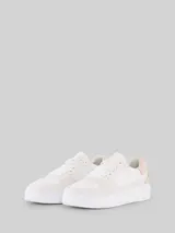 TOM TAILOR DENIM Damen Sneaker mit erhöhter Sohle, weiß, Uni – Bild 3