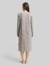 TOM TAILOR Damen Nachthemd mit Leo-Print, grau, Animalprint – Bild 5