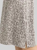 TOM TAILOR Damen Nachthemd mit Leo-Print, grau, Animalprint – Bild 6