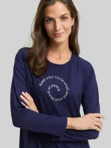 TOM TAILOR Damen Nachthemd mit Print, blau, Print – Bild 6