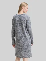 TOM TAILOR Damen Gemustertes Nachthemd, blau, Gemustert – Bild 5