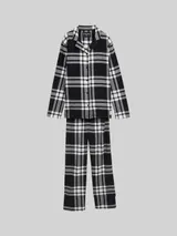 TOM TAILOR Damen Pyjama-Set mit Karomuster, grau, Kariert – Bild 3