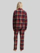 TOM TAILOR Damen Pyjama-Set mit Karomuster, rot, Kariert – Bild 5
