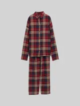 TOM TAILOR Damen Pyjama-Set mit Karomuster, rot, Kariert – Bild 3