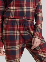 TOM TAILOR Damen Pyjama-Set mit Karomuster, rot, Kariert – Bild 6