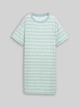 TOM TAILOR Damen Nachthemd mit Muster, blau, Gemustert – Bild 3