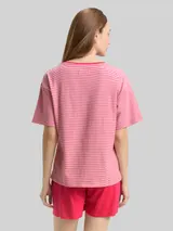 TOM TAILOR Damen Pyjama-Set mit Streifenmuster, rot, Gestreift – Bild 5