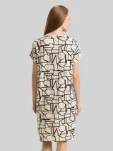 TOM TAILOR Damen Nachthemd mit Muster, beige, Gemustert – Bild 5