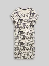 TOM TAILOR Damen Nachthemd mit Muster, beige, Gemustert – Bild 3