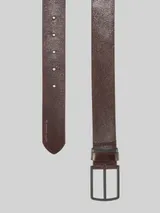 TOM TAILOR Herren TTHENRY Ledergürtel mit eckiger Dornschließe, braun, Uni – Bild 4