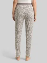 TOM TAILOR Damen Pyjama-Hose mit Leo-Print, grau, Animalprint – Bild 5