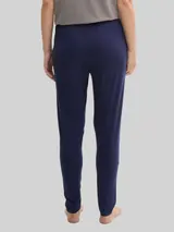 TOM TAILOR Damen Basic Pyjama-Hose, blau, Uni – Bild 5